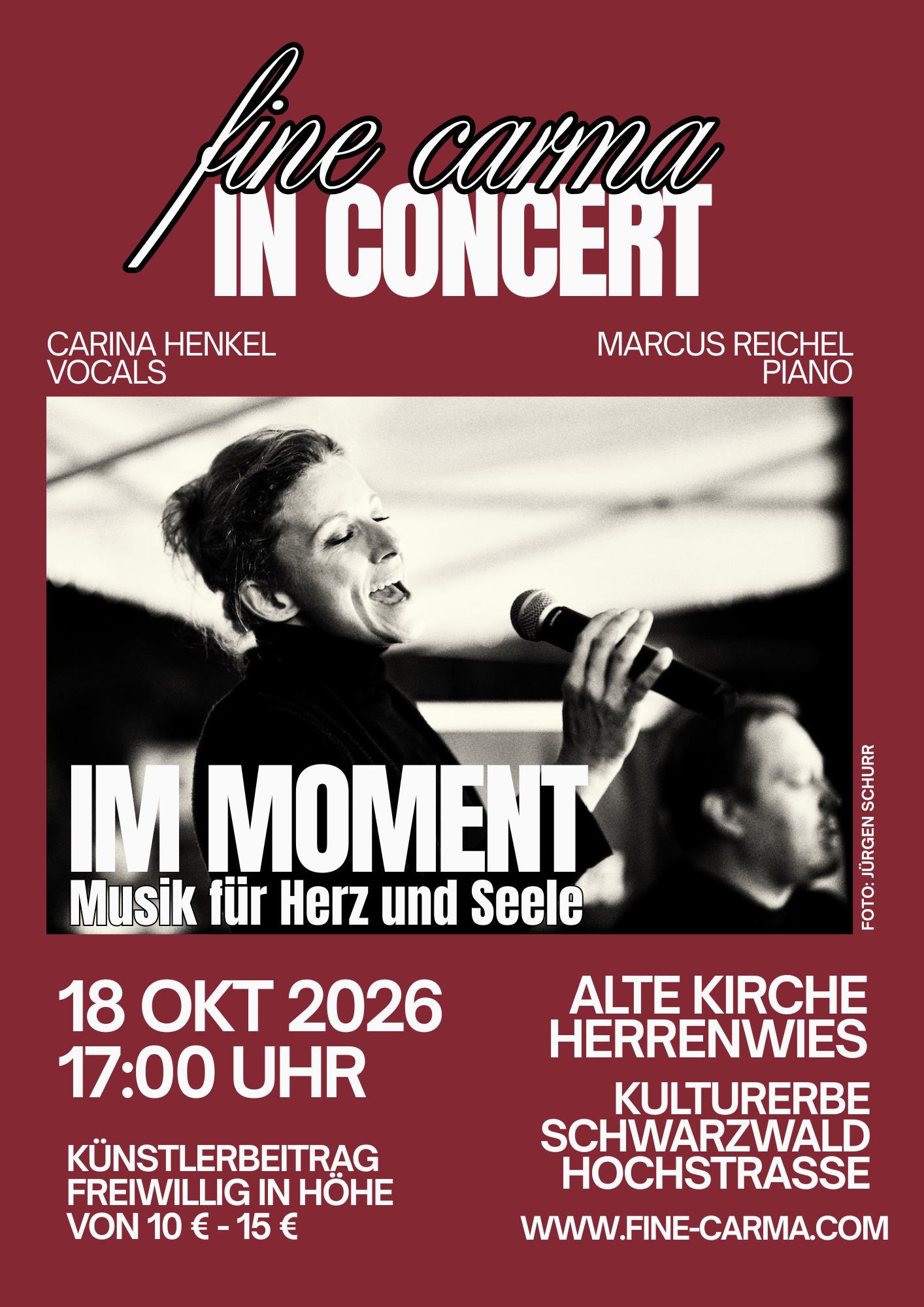 Mit Ihrem Konzert „Im Moment“ betreten sie neues Terrain und gestalten einen konzertanten Abend voller wohltuender Klänge mit Stücken aus geistlich spirituellem Kontext, klassischen und modernen Interpretationen und eigenen Improvisationen. Im Klangraum der Alten Kirche verspricht dies ein besonderes Event zu werden.